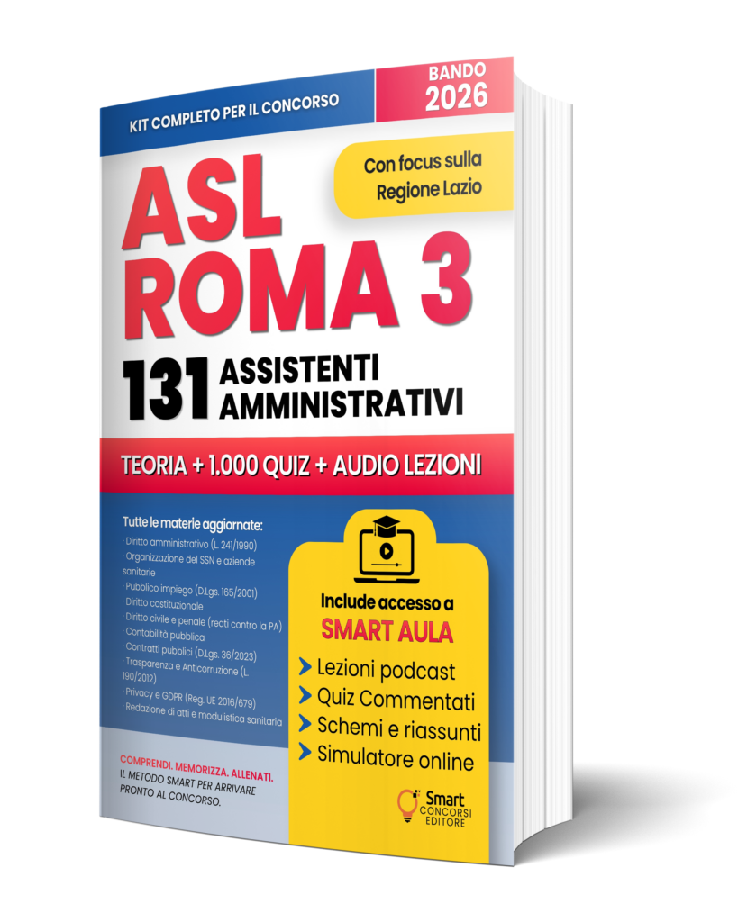 libro assistenti amministrativi ASL Roma 3 2026