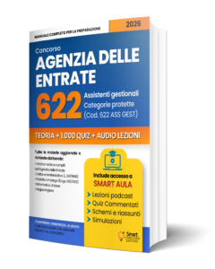 Copertina del manuale Concorso 622 Assistenti Gestionali Agenzia delle Entrate 2026
