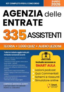 Copertina del manuale per il concorso 335 Assistenti dell'Agenzia delle Entrate