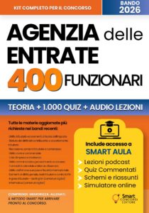 Copertina del manuale per il concorso 400 Funzionari giuridico-tributari dell'Agenzia delle Entrate