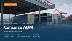 Area di controllo doganale in un porto italiano