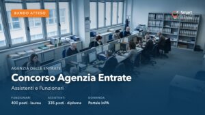 Concorso Agenzia delle Entrate 2026: uffici di un'amministrazione fiscale