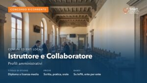 Sala sportelli di un Comune italiano con cittadini allo sportello