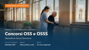 Operatore socio sanitario assiste una persona anziana in una struttura