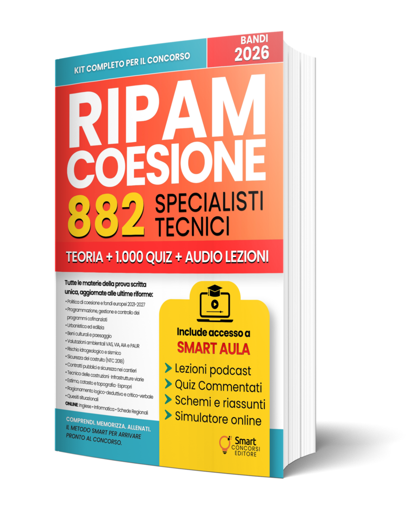 Manuale Concorso RIPAM Coesione 2026 - 882 Specialisti tecnici di Smart Concorsi Editore
